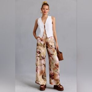 Anthropologie Wide Leg Utility Palazzo Pants